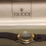 Gucci Accessories | Gucci Watch Authentic Vintage Silver Gold Gray Face With Case | Color: Gold/Gray | Size: Os