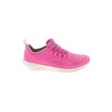 Crocs Water Shoes: Pink Solid Shoes - Kids Girl's Size 13 1/2