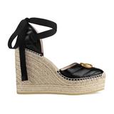 Leather Platform Espadrille