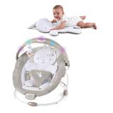 Ingenuity Inlighten Baby Bouncer Seat With Light Up Toy Bar & Tummy