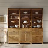 Set of 3 Cyrus Server Hutches with Two 3-Drawer Consoles & One 2-Door Console - Ballard Designs
