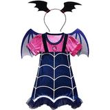 Disney Costumes | Girls Glow In The Dark Vamperina Halloween Costume Child Costumes Sz 4-6 | Color: Pink/Purple | Size: Osg