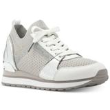 Michael Kors Shoes | Michael Kors Billie Knit Trainer Sneakers | Color: Silver/White | Size: 7