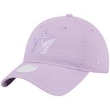 Women's New Era Lavender Miami Marlins Tropic Core Classic 9TWENTY Adjustable Hat