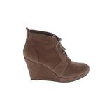 Jessica Simpson Ankle Boots: Gray Print Shoes - Women's Size 9 1/2 - Closed Toe