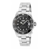 Invicta Men s ILE8926OBA Pro Diver Automatic 3 Hand Black Dial Watch - Steel Tone
