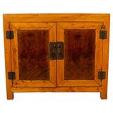Chinese Burl and Elm Wood Cabinet - FEA Home