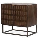 Margarita 2-Door Cabinet - Brown - Black