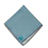 Vuitton Blue/Gray Silk Pocket Square - Vintage Lux