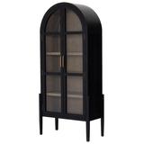 Talia Arched Cabinet - Drifted Black