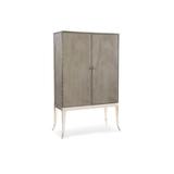 High And Mighty Bar Cabinet - Gray - Caracole - Silver