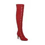 Journee Collection Women's Wide Calf Trill Boot, Red