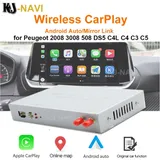 Беспроводной Apple CarPlay для Peugeot 2008 3008 508 DS5 C4L C4 C3 C5 207 с Android Авто Зеркало Ссылка обмена потоковыми мультимедийными данными (AirPlay) автомобиля играть Функция