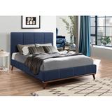 Coaster Full/Double Low Profile Panel Bed Upholstered/Polyester in Blue/Brown, Size 48.25 H x 56.75 W x 83.5 D in | Wayfair 300626F
