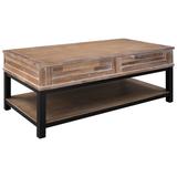 Williston Forge Geremie Lift Top Extendable 4 Legs Coffee Table w/ Storage Wood/Metal in Brown/Gray, Size 17.8 H x 43.7 W x 22.8 D in | Wayfair