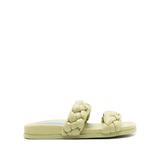 Braided-strap Faux Leather Sandals