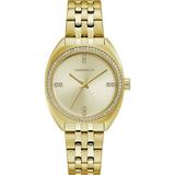 Caravelle Designed By Bulova Women s Champagne Dial Crystal Watch 44L250