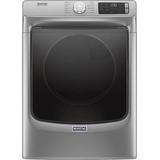 Maytag - 7.3 Cu. Ft. Stackable Electric Dryer with Steam and Extra Power Button - Metallic Slate