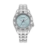 Citizen Women's Sport Luxury Silver Tone Stainless Steel Bracelet Watch