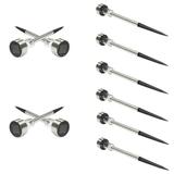 Zimtown 10pcs Outdoor Garden Stainless Steel LED Solar Landscape Path Lights Yard Lamp