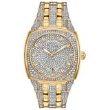 Bulova Men's Two-Tone Stainless Steel & Crystal-Accent Bracelet Watch 40mm