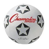 Youth Champion Sports Star Rubber Cover Soccer Ball, Multicolor, 4