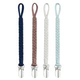 BASICSLIFE Pacifier Clips for Baby boy 4 Pack BPA Free Pacifiers Holders Leashes for Teether Toy or Soothie Fits All Pacifiers Baby Teething Toys (for Boy)