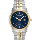 Citizen Men's Corso Three Hand Two Tone Stainless Steel Blue Bracelet Watch - Two Tone