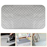 TSV Ironing Mat Portable Travel Ironing Blanket Thickened Heat Resistant Ironing Pad Cover for Washer Dryer Table Top Countertop Small Ironing Board Polyester & Cotton Iron Rest Pad (45x80cm)