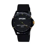 Spgbk Unisex Black And Gold Watch