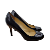 Kate Spade Shoes | Kate Spade Black Patent Leather Heels Pumps Size 6.5 Round Toe | Color: Black | Size: 6.5