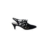 Nina Heels: Pumps Kitten Heel Bohemian Black Solid Shoes - Women's Size 8 1/2 - Pointed Toe
