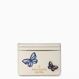 Kate Spade Accessories | Kate Spade Flutter Fly Butterfly 3d Small Slim Cardholder Card Case Wallet Nwt | Color: Blue/White | Size: Os