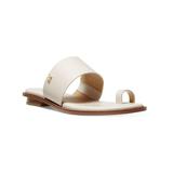 Michael Kors August Women s Coated Canvas Slip-On Flat Toe-Ring Sandal