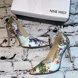 Nine West Shoes | Nine West Tatiana Heels. Size 6 | Color: Blue/Green/Red | Size: 6