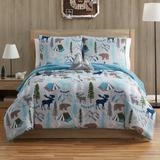 Bearpaw Camp Creek Toddler Bedding Set, Sherpa, Size Full/Double | Wayfair CC5-4CS-FULL-WD-GREY