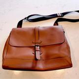Coach Bags | Coach Hudson Brown Leather Messenger Laptop Bag | Color: Brown | Size: Os