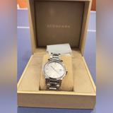 Burberry Accessories | Burberrystainless Steel 34mm The City Quartz Watch Bu9143 | Color: Silver | Size: Band 18mm