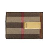 Burberry Bags | Burberry Chase Wallet House Check Card Case With Money Clip In Beige | Color: Tan | Size: 4.25x3