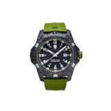 ProTek Carbon Dive Watch Carbon Case/Black&Green Dial/Green Strap One Size PT1005G