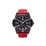 ProTek Carbon Dive Watch Carbon Case/Black&Red Dial/Red Strap One Size PT1002R
