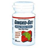"Ginkgo-Go! Ginkgo Biloba Extract 120mg 60 caplets, Wakunaga Kyolic"