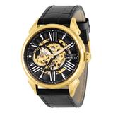 Invicta Men's Watches Gold - Black & Goldtone Vintage 38163 Skeleton Watch