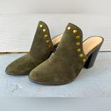 Michael Kors Shoes | Michael Kors Louise Mule Olive Green Suede Size 7.5 | Color: Green | Size: 7.5