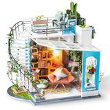 Robotime DIY Mini Doll House with Furniture - Forest House - Wooden Miniature Kits - Birthday Gift For Children, Girls