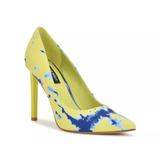 Nine West Tatiana 2 Pump | Women's | Neon Green/Blue Tie Dye | Size 9 | Pumps | Stiletto