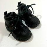 Polo By Ralph Lauren Shoes | Baby Polo By Ralph Lauren Black Combat Boots - Size 4 - Excellent Condition | Color: Black | Size: 4b