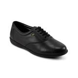 Easy Spirit Women's Sneakers BLACK - Black Motion Leather Lace-Up Oxford - Women
