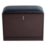 Hokku Designs 9 Pair Shoe Storage Cabinet Manufactured Wood in Black/Brown, Size 17.0 H x 22.0 W x 9.0 D in | Wayfair