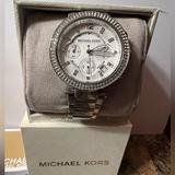 Michael Kors Accessories | Michael Kors Parker Chronograph Silver Dial Ladies Watch Stainless Steel Mk5353 | Color: Silver | Size: Case Diameter 39mm